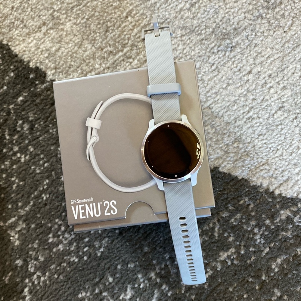 Garmin Venu 2S Smartwatch - Silver and Gray